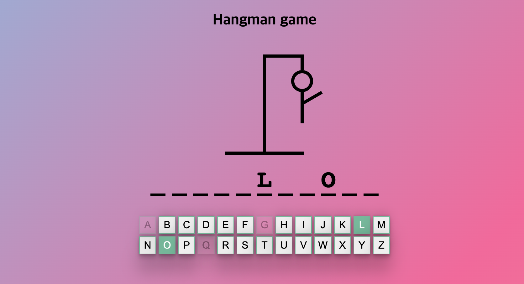 Hangman game