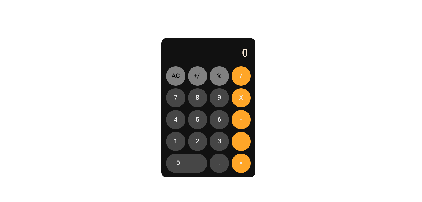 iphone calculator clone coding